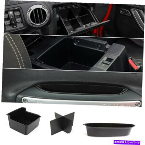 p[c 4̃RCpCbgA[Xg[{bNXgCfBoC_[LbgpJEEP Wrangler JK 11-17 4pcs Co-pilot Armrest Storage Box Tray & Divider Kit for Jeep Wrangler JK 11-17