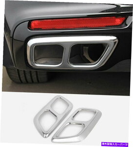 p[c Cadillac XTS 2018-2020̂߂2s[X̃XeXA̔rC}t[[̊ǂ̃g 2PCS Stainless Rear Exhaust Muffler Tip End Pipe Trim For Cadillac XTS 2018-2020