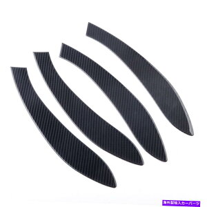 �����p�[�c BMW 3�V���[�YF30 F31 4PCS�J�[�{���t�@�C�o�[�h�A�n���h���g�����X�e�b�J�[���� Fit for BMW 3 Series F30 F31 4pcs Carbon Fiber Door Handle Trim Sticker Decor