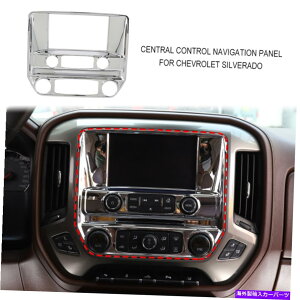 �����p�[�c Chevy Silverado / GMC Sierra 14-18�̂��߂̒����Ǘ��i�r�̑����p�l���̃g���� Central Control Navigation Decor Panel Trim For Chevy Silverado/GMC Sierra 14-18