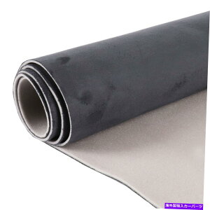 p[c 1/8 "tH[obLOXG[hwbhCi[z7tB[gx 5tB[g̎Ԃ̓VY 1/8" Foam Backing Suede Headliner Fabric 7ft x 5ft Car Ceiling Replace Charcoal
