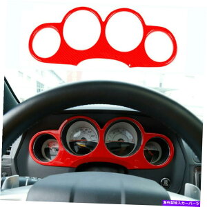 �����p�[�c Dodge Challenger 2009-2014��ABS�_�b�V���{�[�h�̑����p�l���J�o�[�g���� For Dodge Challenger 2009-2014 Red ABS Dashboard Decorative Panel Cover Trim�y���s�A���i�z