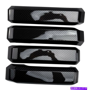 p[c 4{̒Yf@ۂABShÃnhJo[gtBbgF150 2015-2019 4x Carbon Fiber ABS Interior Door Handle Cover Trim fit for Ford F150 2015-2019