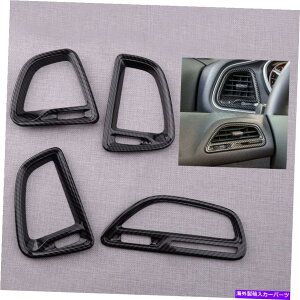 p[c Dodge Challenger 2015Abv̂߂̃Z^[R\[GAxgAEgbgJo[gtBbg Center Console Air Vent Outlet Cover Trim Fit For Dodge Challenger 2015-up