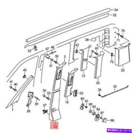 内装パーツ 純純型バリクスーム・バーラートリー・NOS VWトランプ・ドーラー7H5867286AR7G8-オリジナルのタイトルを表示 純正 フォルクスワーゲン B-ピラートリム NOS VW トランスポーター 7H5867286AR7G8- show original title