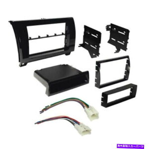 内装パーツ 2008-16トヨタセコイアシングルダブルDINラジオ用カーステレオラジオインストールキット Car Stereo Radio install Kit For 2008-16 Toyota Sequoia Single-Double DIN Radio