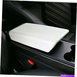 �����p�[�c Tesla Model 3 2017-2021�z���C�gABS�����R���\�[���I�|���J�o�[�̃g���� Fit For Tesla Model 3 2017-2021 White ABS Central Console Armrest Box Cover Trim�y���s�A���i�z