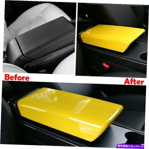 �����p�[�c �e�X�����f��3 2017-2021�̂��߂̉��F��ABS�����R���\�[��armrest���̃J�o�[�̃g���� Yellow ABS Central Console Armrest Box Cover Trim For Tesla Model 3 2017-2021�y���s�A���i�z