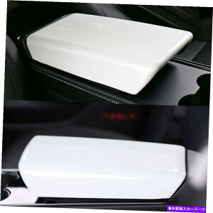 �����p�[�c Tesla Model 3 2017-2021�z���C�gABS�Z���g�����R���\�[���I�|���J�o�[�g���� For Tesla Model 3 2017-2021 White ABS Central Console Armrest Box Cover Trim�y���s�A���i�z