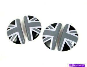 p[c 11~16~jR60cɃubNjIWbNA~jEhApnhJo[ 11~16 MINI R60 Countryman Black UNION JACK Aluminium Interior Door Handle Cover