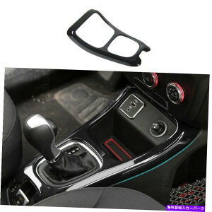 �����p�[�c �W�[�v�R���p�X17+�}�b�g�u���b�N�̂��߂̃Z���^�[�R���\�[���M�A�V�t�g�p�l���t���[���g�����J�o�[ Center Console Gear Shift Panel Frame Trim Cover For Jeep Compass 17+ Matt Black�y���s�A���i�z