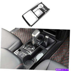 p[c g^4Runner̂߂̃J[{t@Co[MAVt^[VtgplJo[̃gANZT[ Carbon Fiber Gear Shifter Shift Panel Cover Trim Accessories For Toyota 4Runner