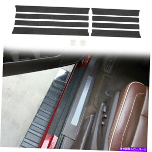 �����p�[�c Chevy Silverado GMC Sierra 14-18�̂��߂̃h�A�X�J�b�t�V���A���`�X�N���b�`�h�~�e�N�^�[�g���� Door Scuff Sill Anti Scratch Protector Trim For Chevy Silverado GMC Sierra 14-18�y���s�A���i�z