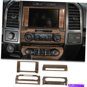 p[c tH[hF-150 2015-20̂߂4{̃irQ[VGA[Y{[pl̑̃evJo[ 4x Navigation Air Condition Volume Panel Decor Trim Cover For Ford F-150 2015-20