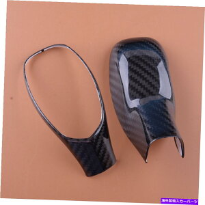 p[c 2{̒Yf@ۃMAVtgmut[Jo[̃g̑tBbg 2x Carbon Fiber Gear Shift Knob Frame Cover Trim Decor Fit For Cadillac XT5