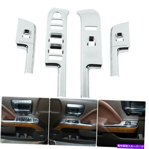 p[c V{[Silverado 14-18̂߂̃hA䃊tgXCb`{^pl̃g Door Window Control Lift Switch Button Panel Trim for Chevrolet Silverado 14-18