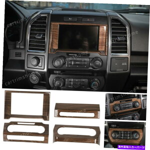 �����p�[�c GPS�i�r�Q�[�V�����G�A�R���{�����[���p�l���J�o�[�̃t�H�[�hF150�ؖڂ̍��� GPS Navigation Air Condition Volume Panel Cover Trim For Ford F150 Wood grain�y���s�A���i�z