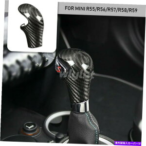 p[c ۂ̒Yf@ۃMAVtgmuwbhJo[gtBbg~jR55 R56 R60 Real Carbon Fiber Gear Shift Knob Head Cover Trim Fit For Mini R55 R56 R57 R60