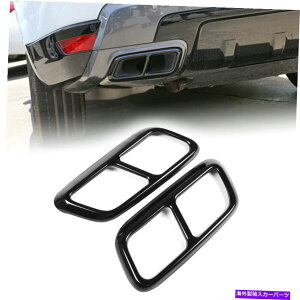 p[c h[o[͈̔͂̃[o[X|[ĉ߂̍rC}t[ǃJo[̃g2018-2019 Black Exhaust Muffler Pipe Cover Trim For Land Rover Range Rover Sport 2018-2019
