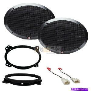 内装パーツ ロックフォードFOSGATEフロントドアスピーカーW / 2005-2013トヨタタコマのためのキットのインストール Rockford Fosgate Front Door Speakers w/install kit for 2005-2013 Toyota Tacoma