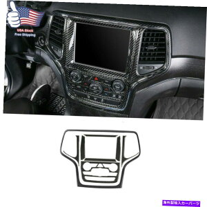 p[c W[vOh`FL[2014-2018 M̂߂̃J[{t@Co[_bV{[hirQ[VJo[g Carbon Fiber Dashboard Navigation Cover Trim For Jeep Grand Cherokee 2014-2018 M