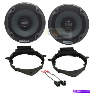 p[c Alpine SPE6000Xs[J[480W̎Ԃ̃gbN̂߂480WA܂̓CXg[LbgtĂ㕔̃hA Alpine SPE6000 Speakers 480W for CAR Truck Front or Rear Door with install Kit