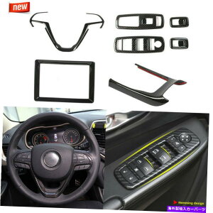 p[c W[vOh`FL[14-20ANZT[̂߂̒Yf@ۂ̓x[Jo[̃Jo[̃g Carbon Fiber Interior Bezel Cover Trim For Jeep Grand Cherokee 14-20 Accessories