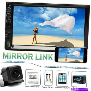 p[c 2 DIN 7 "MP5 PLAYER HD^b`XN[BluetoothXeIWIMP5 +wʐ}̃J 2 DIN 7" MP5 Player HD Touch Screen Bluetooth Stereo Radio MP5 +Rear View Camera