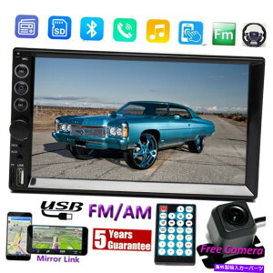p[c Fit Nissan Double DIN 7 "ԃWIXeIFM / AM~[NMP5 USB / TF +J Fit Nissan Double Din 7" Car Radio Stereo FM/AM Mirror Link MP5 USB/TF + Camera