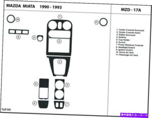 �����p�[�c ��Miata 1990-1993�C���W�A���[�h�[�t�B�A�n�b�s�V���[�h�p�v�b�V���V�F�g�����J�b�g�I�u�W�F�N�g - �I���W�i���̃^�C�g����\������ �}�c�_ Miata 1990-1993 �C���e���A �I�[�o�[���C 