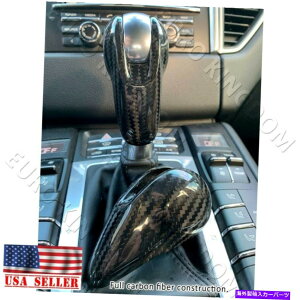 p[c 15~20̃|VF}JS GTS Real Carbont@Co[MAVt^[muJo[Lbv For 15-20 Porsche Macan S GTS Real Carbon Fiber Gear Shifter Knob Cover Cap