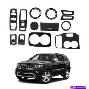�����p�[�c �W�[�v�O�����h�`�F���L�[�̂��߂�13x�t���Z�b�g�̓��������J�o�[�g�����x�[��14-15 13x Full Set Interior Decoration Cover Trim Bezels for Jeep Grand Cherokee 14-15