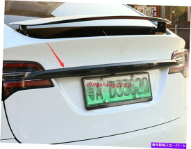 内装パーツ TeslaオルX 2014-2020用プーバースライススタータイプリアンスのカートリット - オリジナルのタイトルを表示する TeslaモデルX 2014-2020 用カーボンファイバースタイルテールリアトランクのカバートリム- show original title