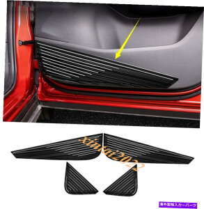p[c Mazda CX-30 2020 2021 4PCSubN`^hAA`LbNpbhیg For Mazda CX-30 2020 2021 4PCS Black titanium Door Anti Kick Pad Protective Trim