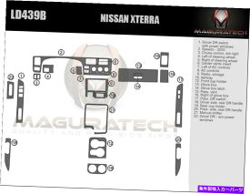 内装パーツ Nissan Xterra 2000パームンデイバーフィットアルバン用マッシュドットリュッドリューセット - オリジナルのタイトルを表示する NISSAN XTERRA 2000 カーボンファイバーウッドアルミニウム用ダッシュトリムキット- show original title