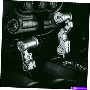 p[c 2ZbgVo[MA{bNXXeBbNMAVtgmuo[Vt^[LbgpJK Wrangler 07+ 2 Set Silver Gearbox Stick Gear Shift Knob Lever Shifter Kit for JK Wrangler 07+