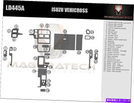 内装パーツ Isuzu Vehicross 99 00 01メーカーデイバーカッピングアルバンプッシュトリザット - オリジナルのタイトルを表示する ISUZU VEHICROSS 99 00 01 カーボンファイバーウッドアルミニウム用ダッシュトリムキット- show original title