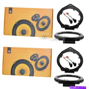 p[c JLI[fBIC1V[Y2EFC6.5 "ԃgbNtgAhAXs[J[w / installLbg JL Audio C1 series 2 Way 6.5" CAR Truck Front & Rear Door Speakers W/Install Kit