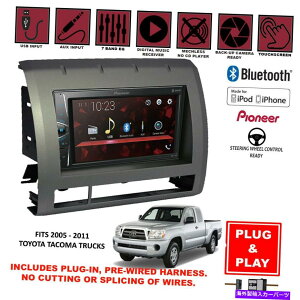 p[c 2005-2011g^^R}̂߂̃vOC6.2 "pCIjAu[gD[XUSBJ[XeIWI Plug-In 6.2" Pioneer Bluetooth USB Car Stereo Radio for 2005-2011 Toyota Tacoma