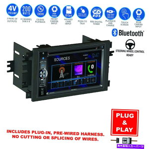 p[c vOC^b`XN[USB BluetoothWICDv[[+V{[J[XeI_bVLbg Plug-In Touch Screen USB Bluetooth Radio CD Player+Chevy Car Stereo Dash Kit