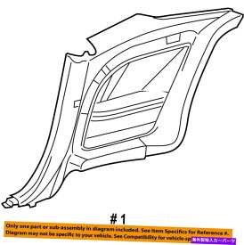 内装パーツ ノッチクラブラーOEM 15-18エンコーズトライザル⇒1ZA07DX9AD-オリジナルのタイトルを表示する ダッジ クライスラー OEM 15-18 チャレンジャー クォーター トリム パネル 左 1ZA07DX9AD- show original title