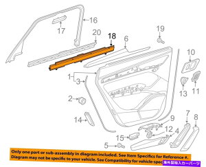 内装パーツ アニオーム2018 Q 5インチリア - リアチア - ライブライヤーシェルド右80 A 861334 AQBC-オリジナルのタイトルを表示 アウディ OEM 2018 Q 5 インテリア-リアドア-ブラインドサンシェード