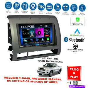�����p�[�c Plug-in Bluetooth 7 2005-2011 Toyota Tacoma�̂��߂�USB Carlay Android�X�e���I���W�I Plug-In Bluetooth 7USB CarPlay Android Stereo Radio for 2005-2011 Toyota Tacoma�y���s�A���i�z