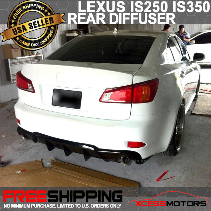 楽天市場】☆国内在庫☆3日で発送!!!Llexus is パーツ レクサス エアロパーツ 06-13年産 IS250 IS350 4Drミスタースタイル リアディフューザー バンパーリップ Fit 06-13 Lexus IS250 IS350 4Dr Mr Style Rear Diffuser Bumper Lip : Us Custom Parts Shop USDM