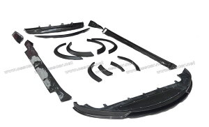 テスラ モデルS 2014 2015 revozport カーボン繊維FRP  rz style フロントリップ スプリッタ ウィングスポイラーボディキット