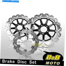 front brake rotor 川崎ZR 1100 Zephyr 92 93 94 94用フロント+リアSSブレーキディスク3PCS Front + Rear SS Brake Disc 3pcs For Kawasaki ZR 1100 Zephyr 92 93 94 95