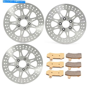 front brake rotor 11.8 �O���㕔�u���[�L���[�^�[�p�b�h�G���N�g���O���C�h�E���g���N���V�b�N���[�h�L���O�t���b�N 11.8 Front Rear Brake Rotors Pads Electra Glide Ultra Classic Road King FLHRC�y���s�A���i�z