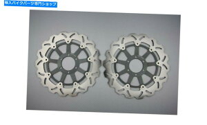 front brake rotor �t�����g�E�F�[�u�u���[�L�f�B�X�N���[�^�[300mm���}�nTZ GP 250 1996-1997�̃y�A Pair of Front Wave Brake Discs Rotors 300mm YAMAHA TZ GP 250 1996-1997�y���s�A���i�z