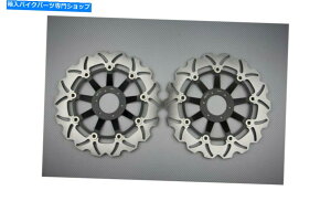 front brake rotor �t�����g�E�F�[�u�u���[�L�f�B�X�N���[�^�[296mm�z���_RS 250 R 1990-1997�̃y�A Pair of Front Wave Brake Discs Rotors 296mm HONDA RS 250 R 1990-1997�y���s�A���i�z