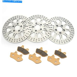 front brake rotor �t�����g���A�u���[�L���[�^�[W /�p�b�h�c�[�����OFlht Flhr Electra Glide Road Glide King Front Rear Brake Rotors w/ Pads Touring FLHT FLHR Electra Glide Road Glide King